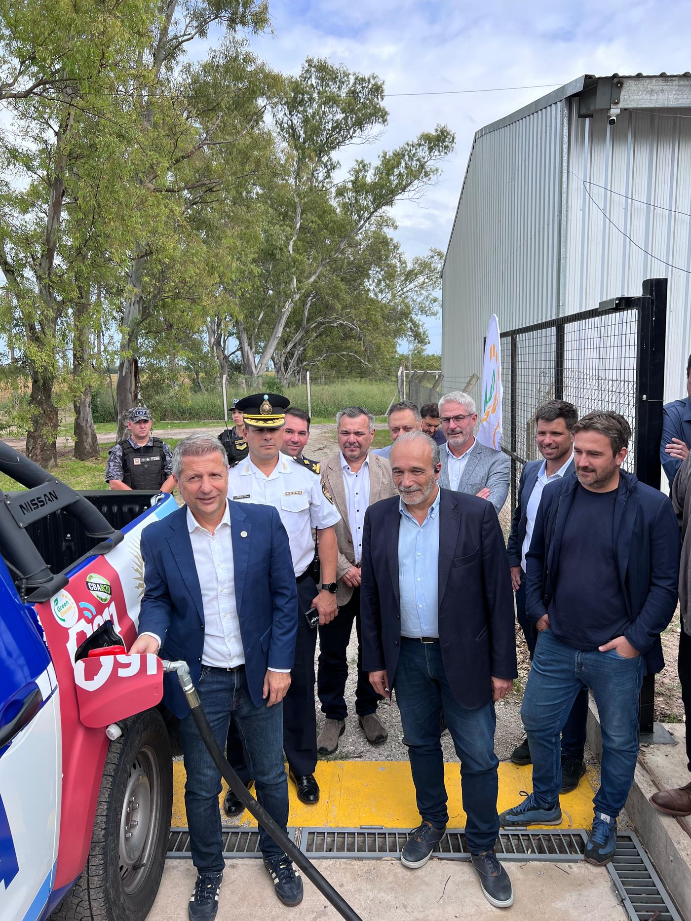 Autoridades provinciales en el lanzamiento institucional de GreenDiesel